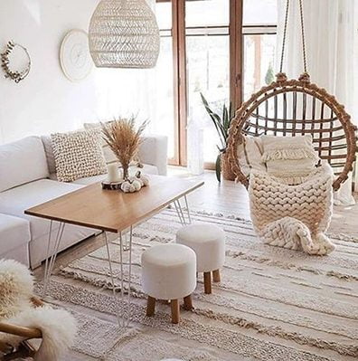 Bright Bohemian Style Living Room