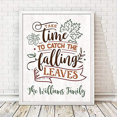 Personalized Decor Fall Sign Personalized Decor Fall Sign