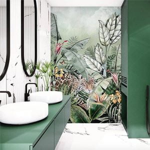 Transform Your Bathroom Into A Jungle Oasis With These 15 Jungle