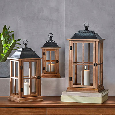 Rustic Farmhouse Style Lantern Rustic Farmhouse Style Lantern