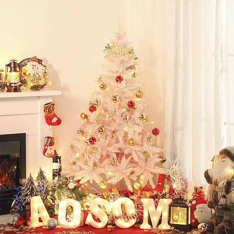 White And Pink Ombre Christmas Tree From Amazon White And Pink Ombre Christmas Tree From Amazon