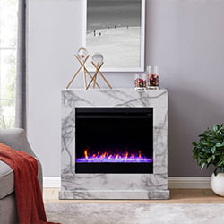 Aiden Lane Marble Color Changing Fireplace