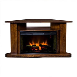 Topeka Innovative Concepts Oak Infrared Quartz Electric Fireplace