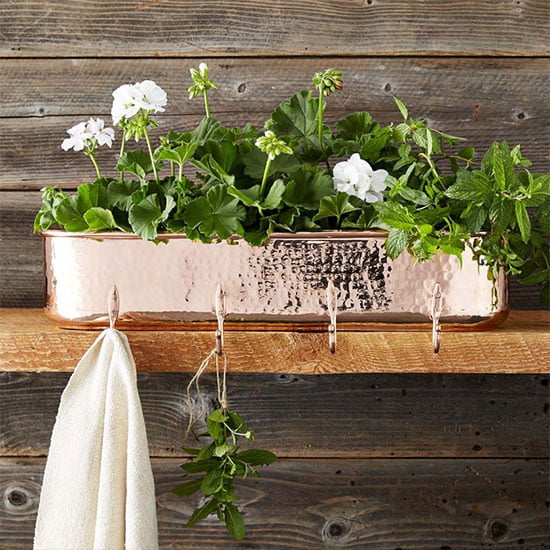 Williams-Sonoma Copper Planter with Hooks Williams-Sonoma Copper Planter with Hooks