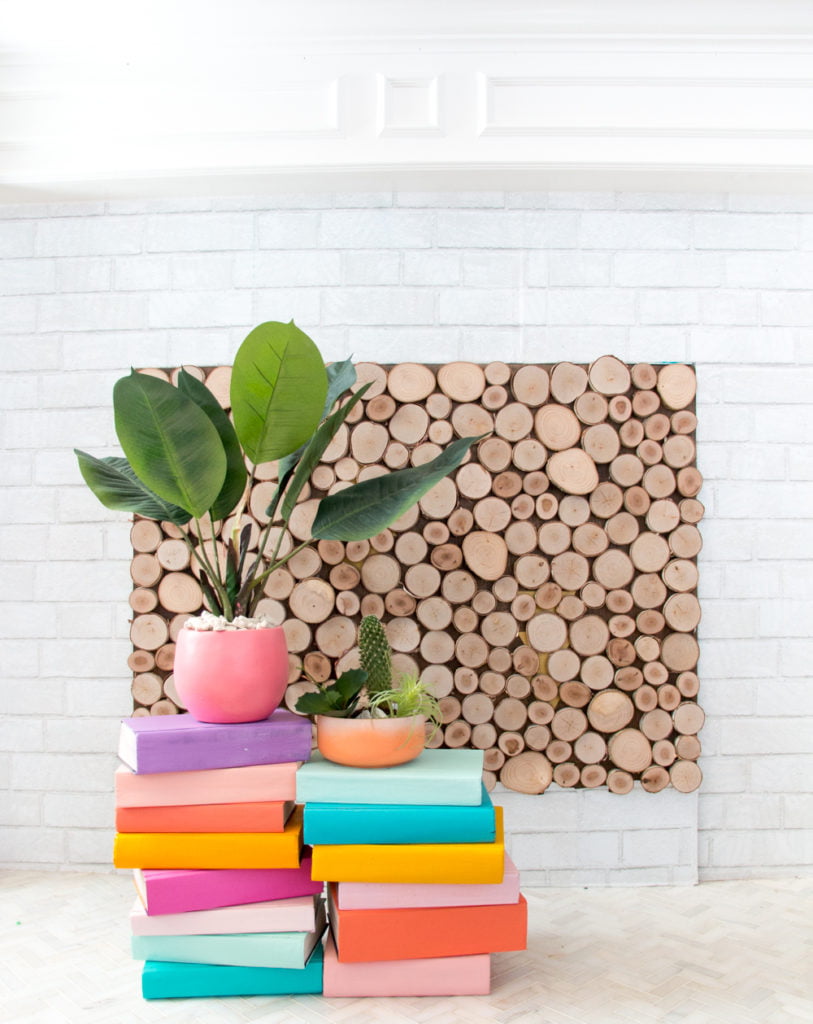 DIY-Colorful-Stacked-Book-Plant-Stand-1-4-813x1024
