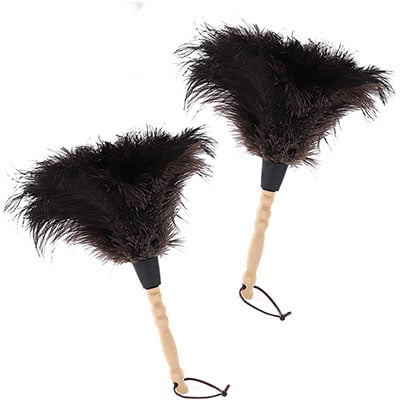 Midoneat Natural Ostrich Feather Duster 2 Pack