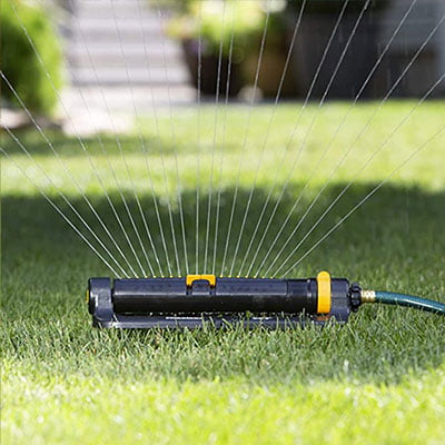 The Best Above-Ground Sprinkler System - The Homey Space