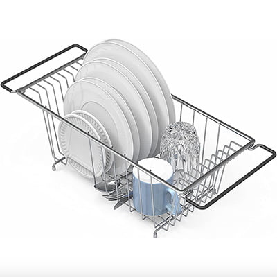 Simple Houseware Over-Sink Dish Drying Rack
