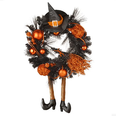 The Best Halloween Wreath for a Festive Front Door - The Homey Space