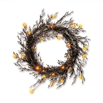 Michaels Black Glitter Halloween Wreath with Lights_ Michaels Black Glitter Halloween Wreath with Lights