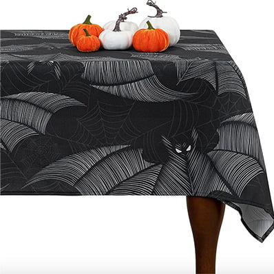 The Holiday Aisle Black Bat Rectangle Halloween Tablecloth The Holiday Aisle Black Bat Rectangle Halloween Tablecloth