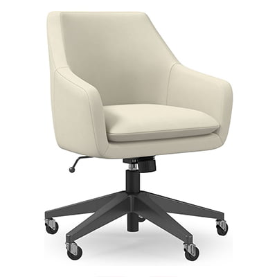 West Elm Helvetica Leather Office Chair