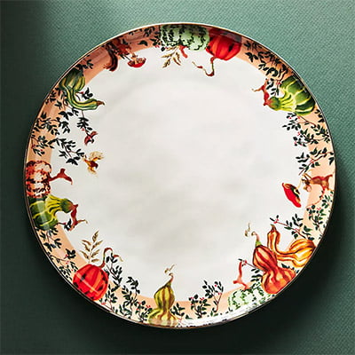 Inslee Fariss x Anthropologie Autumn's Bounty Dinner Plate