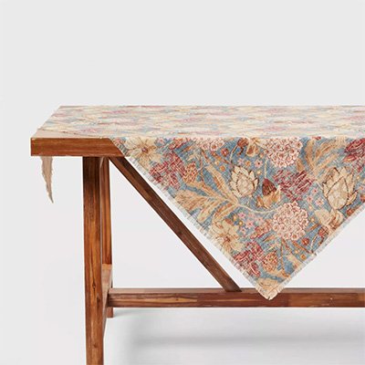 Threshold Cotton Harvest Floral Table Throw