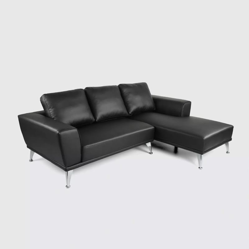 Christopher Knight Home Connel 2-Piece Black Sectional Couch