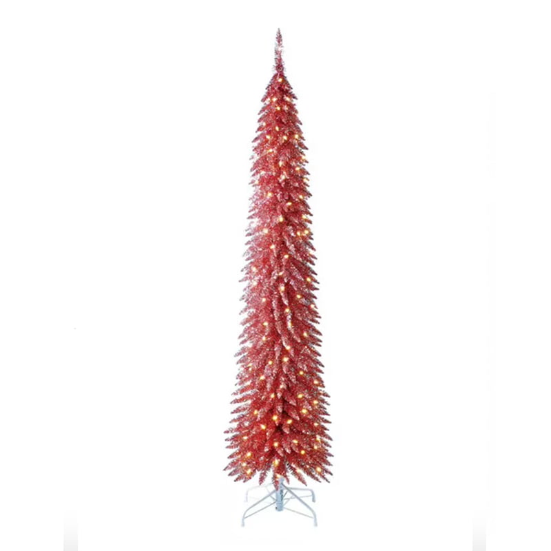 Evergreen Classics 7 Foot Pre Lit Artificial Pencil Christmas_ Evergreen Classics 7 Foot Pre Lit Artificial Pencil Christmas_