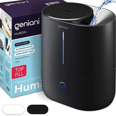 Geniani Huron Cool Mist Humidifier and Essential Oil Diffuser Geniani Huron Cool Mist Humidifier and Essential Oil Diffuser