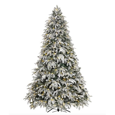 Home Accents Holiday Winslow Mixed Pine Flocked Artificial Christmas Tree
