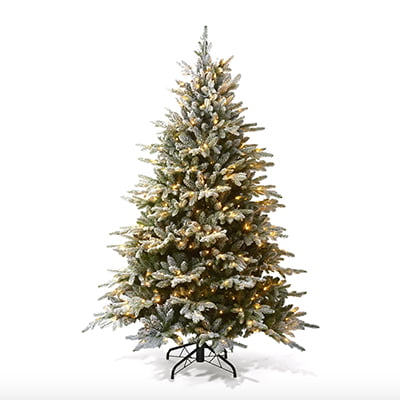 Martha Stewart Pre-Lit Flocked Christmas Tree