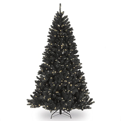 National Tree Company Pre-Lit Black Christmas Tree 