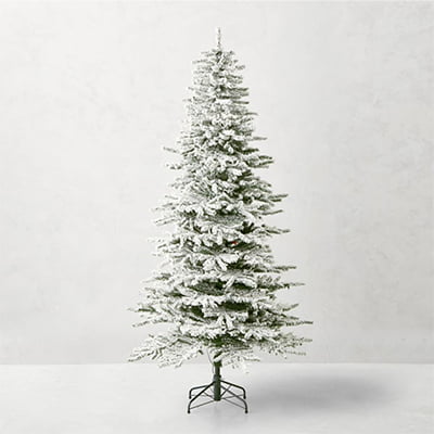 Tree Classics by Balsam Hill Snow Pine Flocked Christmas Tree