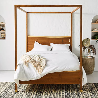 20 Canopy Bed Styles For Your Master, Prana Live Edge Dresser