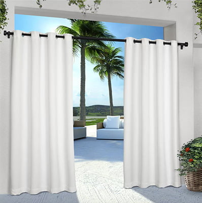 Beachcrest Home Denton Cabana Indoor-Outdoor Blackout Curtains