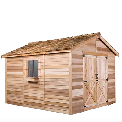 Cedarshed Rancher Solid Wood Storage Shed