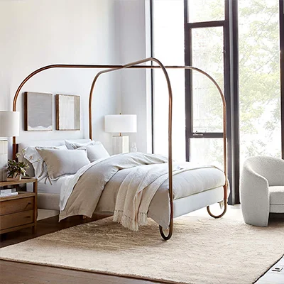 Crate & Barrel Gracia Upholstered Canopy Bed Crate & Barrel Gracia Upholstered Canopy Bed