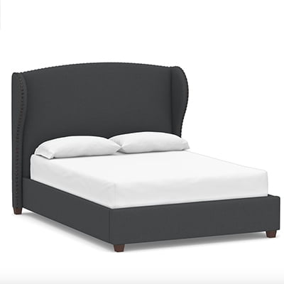 Pottery Barn Raleigh Wingback Upholstered Bed