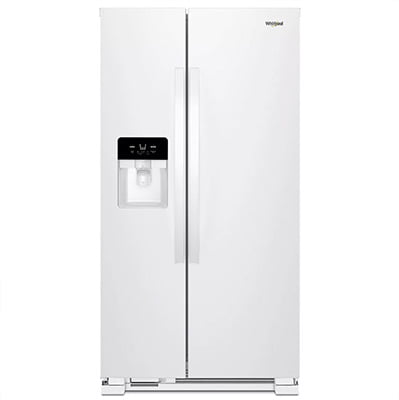 Whirlpool Side-by-Side Refrigerator with Ice and Water Dispenser