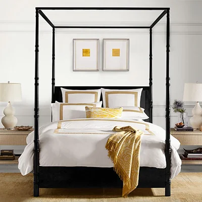 Williams Sonoma Four-Poster Cane Bed Williams Sonoma Four-Poster Cane Bed