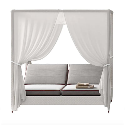 Cipriani Homood 2-Seat Daybed with Canopy