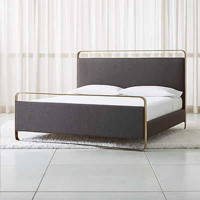 Gwen King Metal and Upholstered Bed