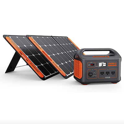 Jackery Explorer 1000 Solar Generator and SolarSaga Portable Solar Panels
