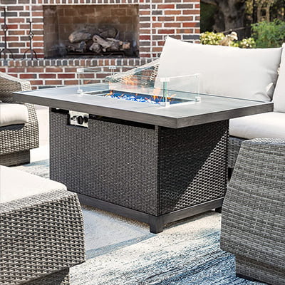 Kinger Home Outdoor Fire Pit Table
