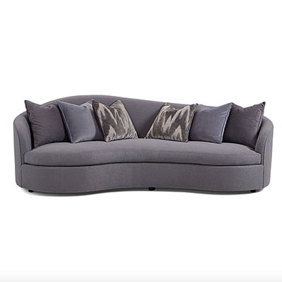 Moderne Curved Sofa By Bernhardt