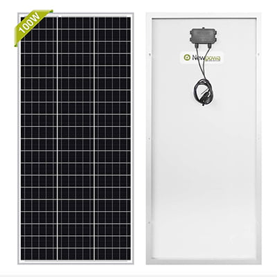 Newpowa 100-Watt Monocrystalline Solar Panel