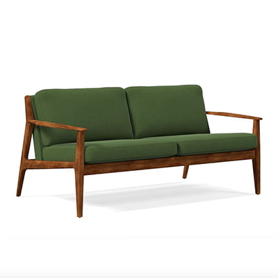 West Elm Mid-Century Show Wood Sofa