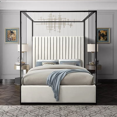 Willa Arlo Interiors Sicard Upholstered Canopy Bed