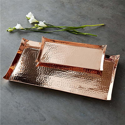 Copper Hammered Tray