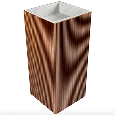 David Lopez Quincoces Salvatori Adda Square Pedestal Sink