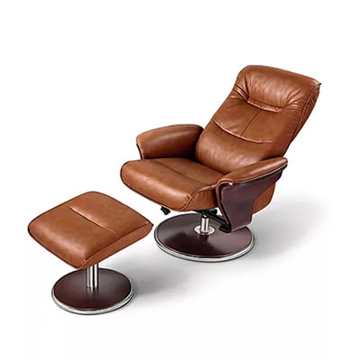 Milano Swivel Recliner and Ottoman_ Milano Swivel Recliner and Ottoman