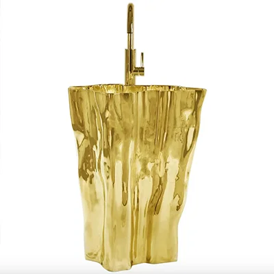 Modern Eden Casted Aluminum Freestanding by Maison Valentina