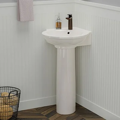 Pottery Barn Mays Corner Pedestal Sink
