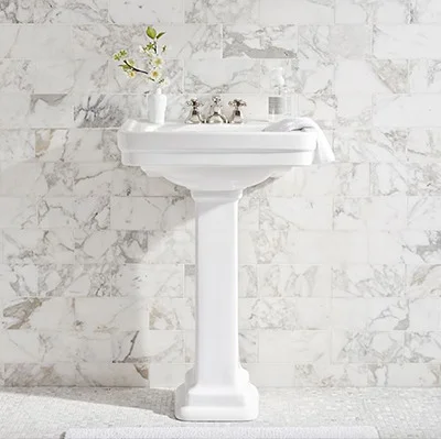 Pottery Barn Said Ceramic Sink Pedestal