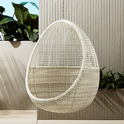 CB2 Pod Hanging Outdoor Chair