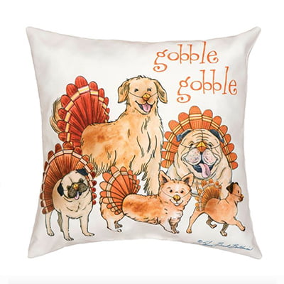 C&F Home 18" x 18" The Gobblers Indoor/Outdoor Fall Throw Pillow