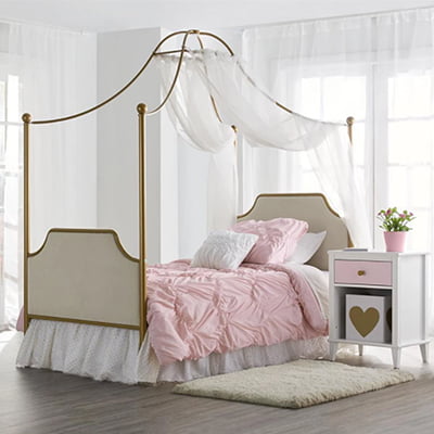 Little Seeds Clementine Canopy Twin Bed