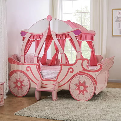 Zoomie Kids Garlington Carriage Bed